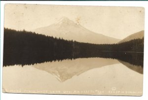 Mt. Hood from Lost Lake, OR - Altitude 11,225 Ft - RPPC