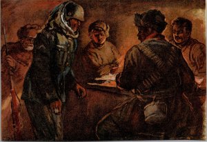 Mint Russia USSR Patriotic WW2 Picture Postcard Captured German Carrier