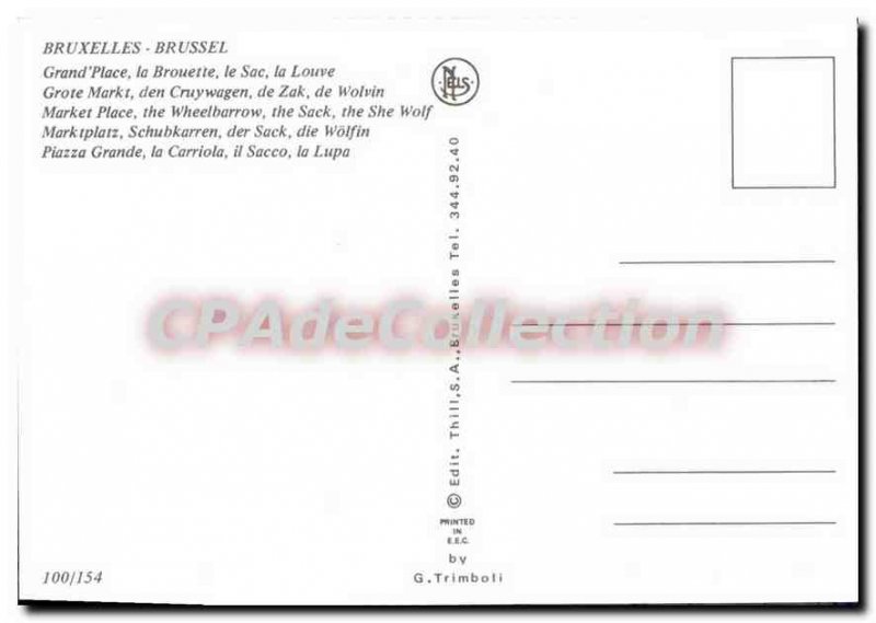 Postcard Modern Brussels Brussel