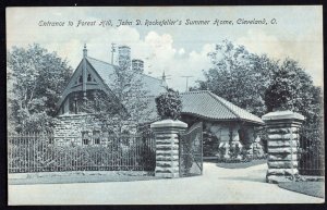 Ohio CLEVELAND Entrance to Forest Hill John D. Rockefeller's Summer Home pm1907