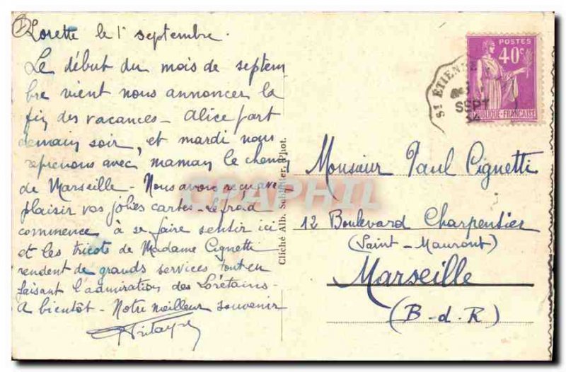 Old Postcard Model of Chateau de Chambery