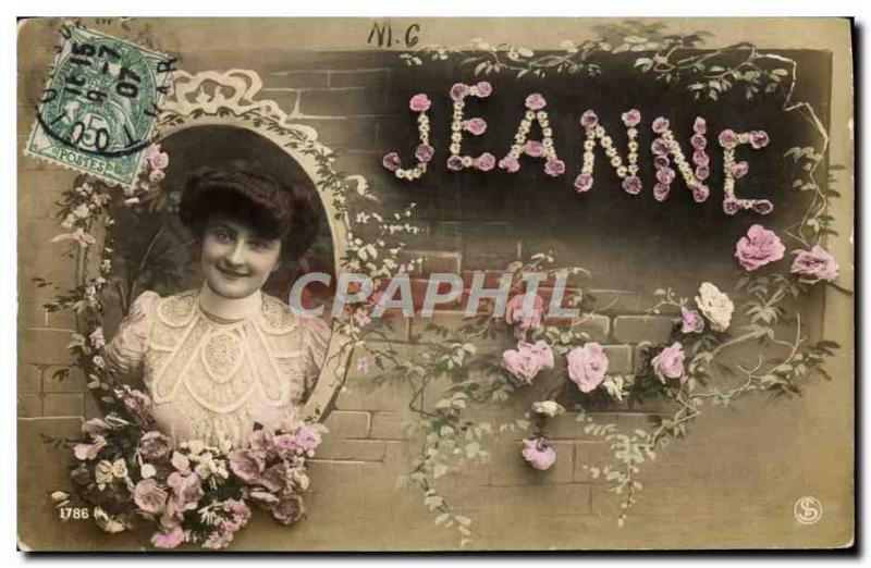 Old Postcard Jeanne Surname