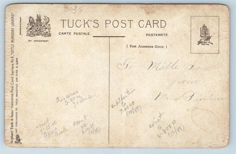 Postcard Valentine Taffy Was A Welshman Tuck Little Nursery Rhyme Lovers Q19