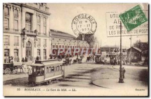 Postcard Old Tram Train Bordeaux The South Station