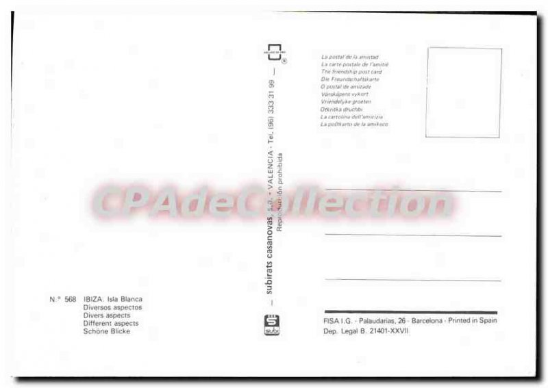Postcard Modern Ibiza Ista Blenca