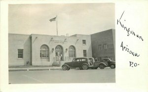 Autos United States Post Office Kingman Arizona 1940s Postcard 8787