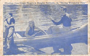 Greeting From Ginger Rogers and Douglas Fairbanks Jr. Unused 