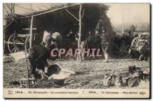 Old Postcard Horse Riding Equestrian Campaigning The marshal shoeing Army