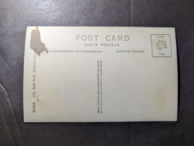 Mint England RPPC Early Aviation Postcard Sabena Liner