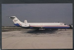 Aviation Postcard- Aeroplane - McD Douglas DC-9-31, N934ML,Spirit Airlines T9685