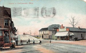 LPS32 COLLINWOOD Ohio Town View Postcard