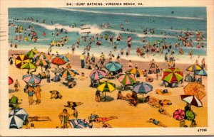 Virginia Virginia Beach Surf Bathing 1950