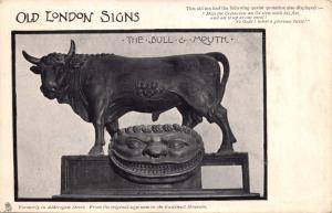 OLD LONDON SIGNS UK~THE BULL & MOUTH~TUCK SERIES POSTCARD