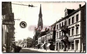 Old Postcard Offenburg Main Street Haupstrasse