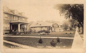 RPPC,c.'15,  Camp Point, IL, Residential Street, (b), Quincy Area, Old Post Card