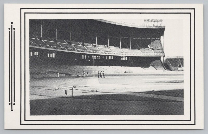 Sports~Baseball~Cleveland Municipal Stadium~Satchel Paige~Vintage Postcard 