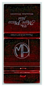 The Marc Plaza Hotel Milwaukee Wisconsin Vintage Matchbook Cover #4 