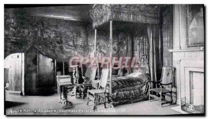 Old Postcard Queen Mary & # 39s Bedroom Holyrood Palace Edinburgh