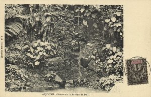 comoros, ANJOUAN, Source of the Daji Ravine (1910s) Postcard