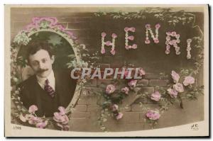 Postcard Old Henry Surname