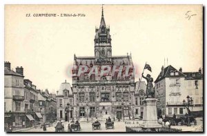 Old Postcard Compiegne Hotel de Ville