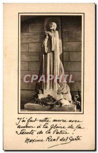 Old Postcard Rouen Place Du Marche Jeanne D & # 39Arc On His Bucher Maxime Re...