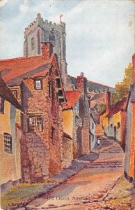 BR93939 old church minehead painting postcard   uk