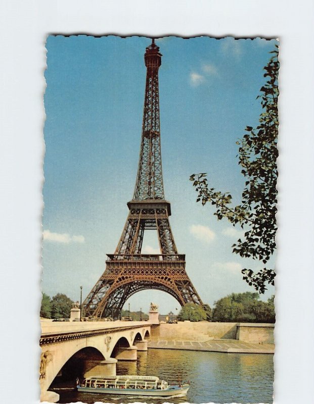 Postcard La Tour Eiffel Et le Pont d léna Paris France