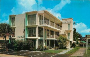 Blue Sails Apartments roadside Neel Fort Lauderdale Florida Postcard 20-1626