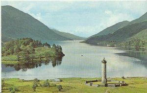 Scotland Postcard - Glenfinnan Monument & Loch Shiel The Road to The Isles ZZ723