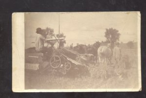 RPPC SNEDECKERVILLE PENNSYLVANIA PA HORSE DRAWN FARMING REAL PHOTO POSTCARD PA