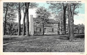 Log Cabin-Sunset Park Washington, Iowa
