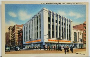 Minneapolis FW Woolworth Company Store Postcard P4