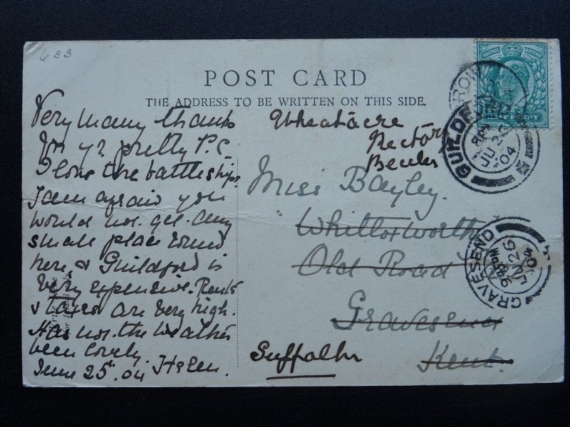 Surrey GUILDFORD  St. Nicholas & High Street c1902 UB Postcard by Lloyd, Albury