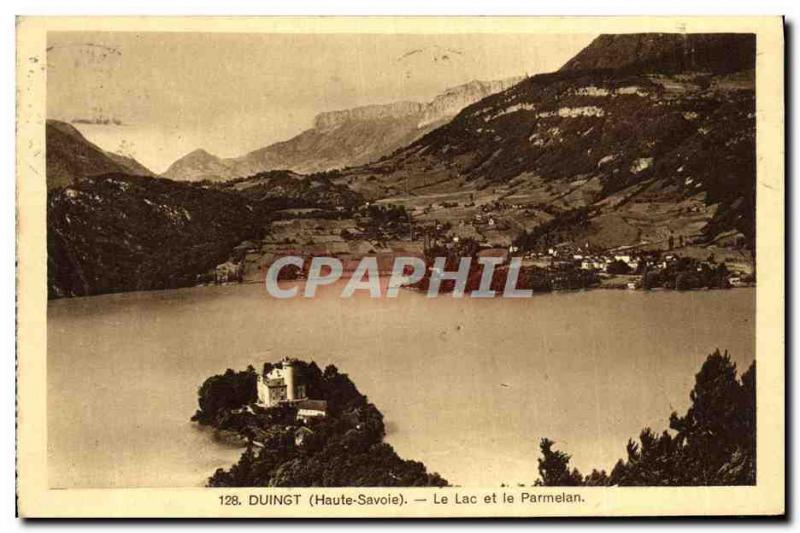 Old Postcard Duingt Lake and The Parmelan
