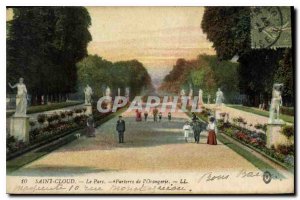 Postcard Old Saint Cloud Park Parterre de l'Orangerie