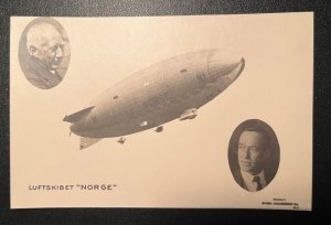 Mint Norway RPPC Aviation Norwegian Airship Norge Postcard