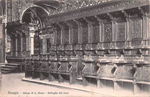 Chiesa di S Pietro Dettaglio del Coro Perugia Holland 1909 