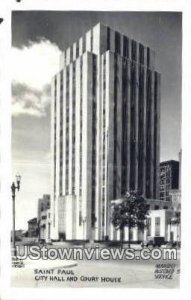 Real Photo - St Paul City Hall & Court House in St. Paul, Minnesota