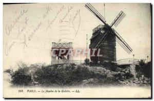 Postcard Old Windmill Paris Moulin de la Galette