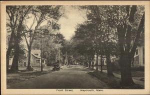 Weymouth MA Front St. c1920 Postcard