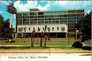 Biloxi, MS Mississippi  SHERATON MOTOR INN  Gulf Coast Hotel  4X6 Postcard