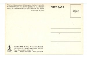 Canada - Nova Scotia,  Biblical Message with Lighthouse (continental size)