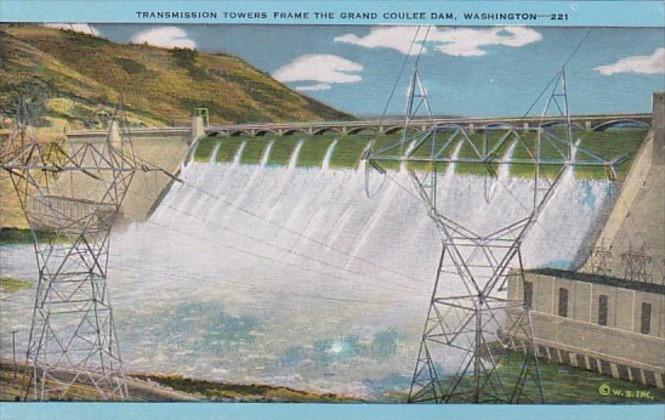 Washington Grand Coulee Dam Transmission Towers