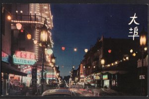 California SAN FRANCISCO Chinatown at Night Chrome