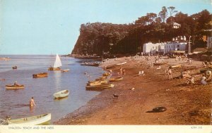 UK England Teignmouth Shaldon beach and the Ness sailing vessel 1957