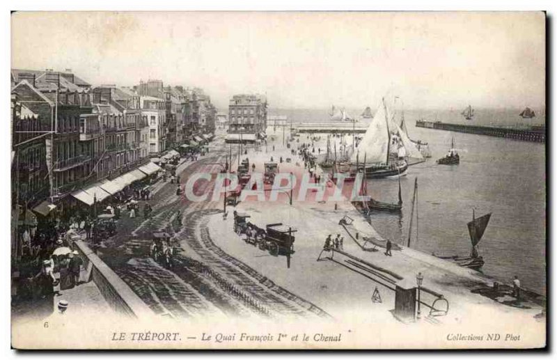 Le Treport - Le Quai Francois I - Old Postcard