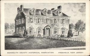 Freehold NJ Historical Assoc c1910 Postcard