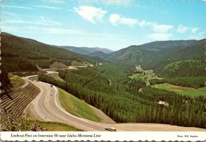 Lookout Pass On Interstate 90 Near Idaho-Montana Line Looking Toward Mullan I...