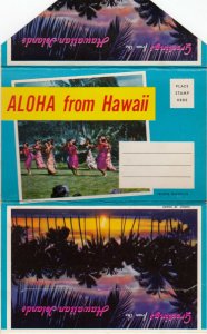 Aloha from HAWAII, 1950-60s; Folder Postcard
